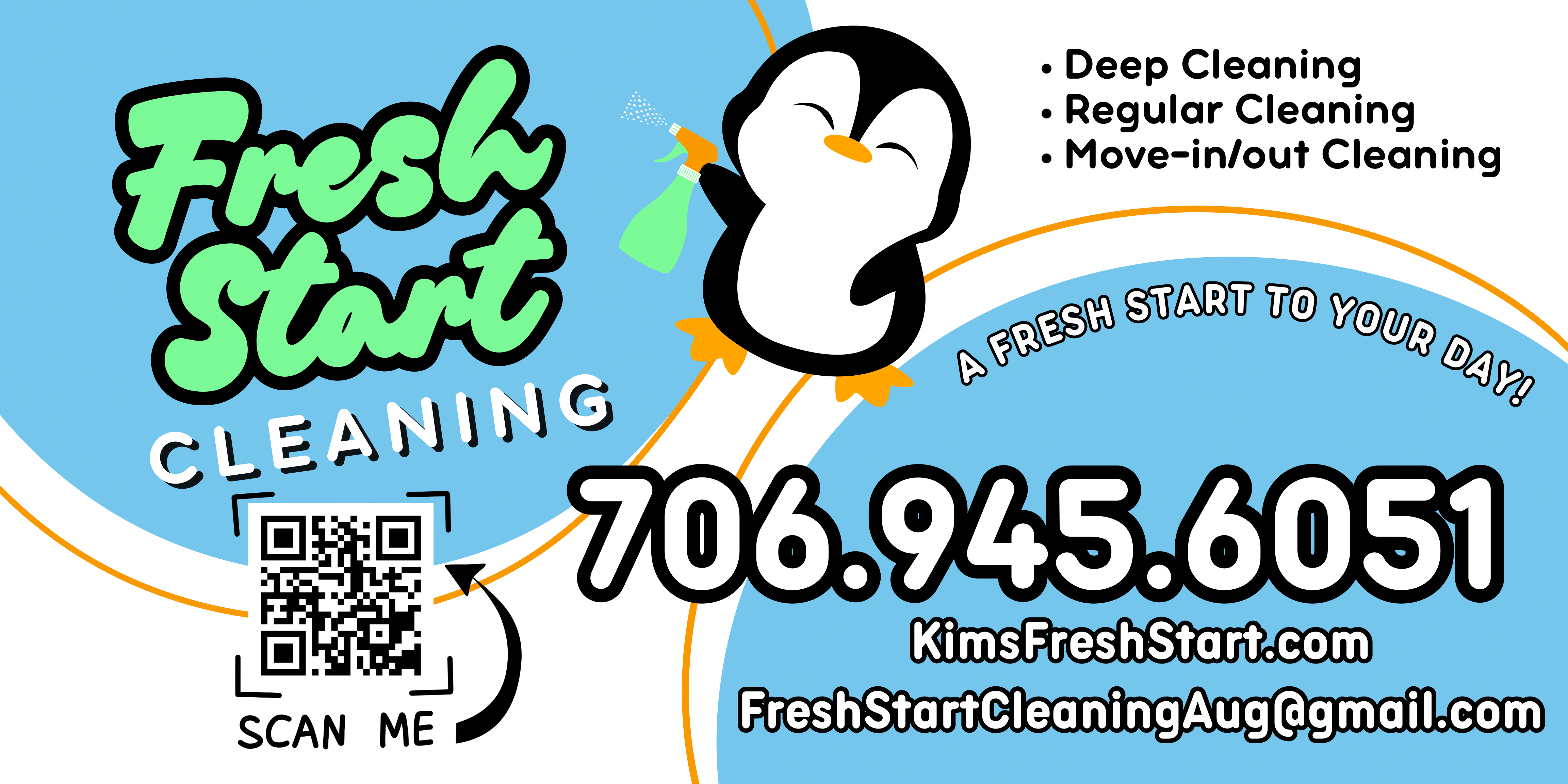 Fresh Start Cleaning Yard Sign